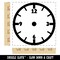 Blank Clock Telling Time Numbers Math Teacher School Square Rubber Stamp for Stamping Crafting